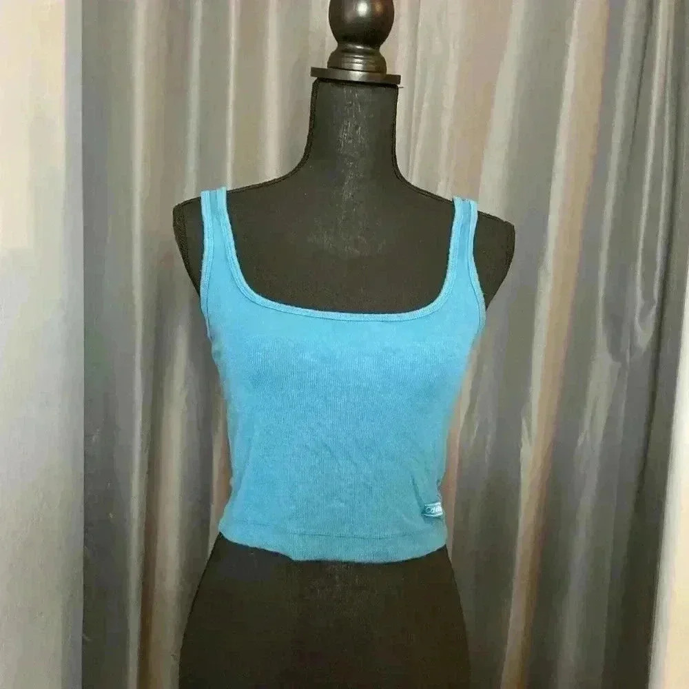152. Calvin Klein Size M Aqua Tank, used condition light pilling